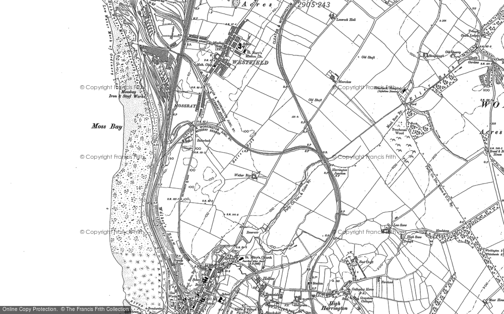 Old Map of Salterbeck, 1923 in 1923