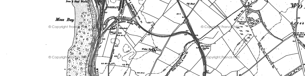 Old map of Salterbeck in 1923