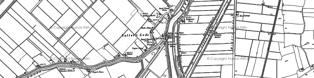 Old map of Salters Lode in 1886