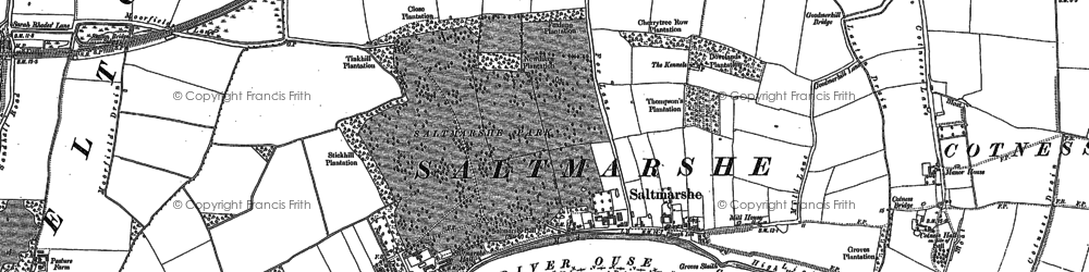 Old map of Saltmarshe in 1888