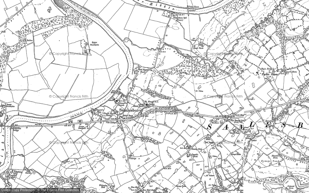 Old Map of Historic Map covering Turner Green in 1892