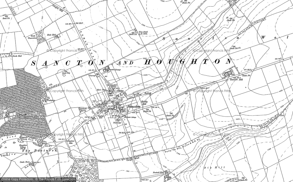 Old Map of Sancton, 1889 in 1889
