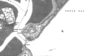 Old Map of Sandbanks, 1900