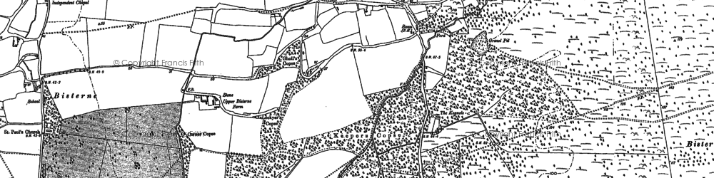 Old map of Sandford in 1895