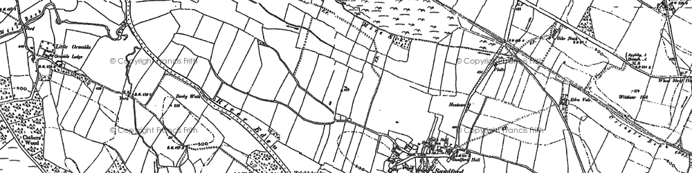 Old map of Sandford in 1897