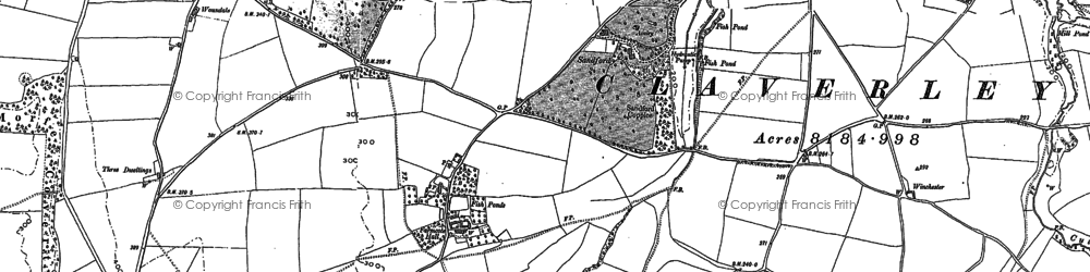 Old map of Sandford in 1901