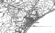 Old Map of Sandown, 1907