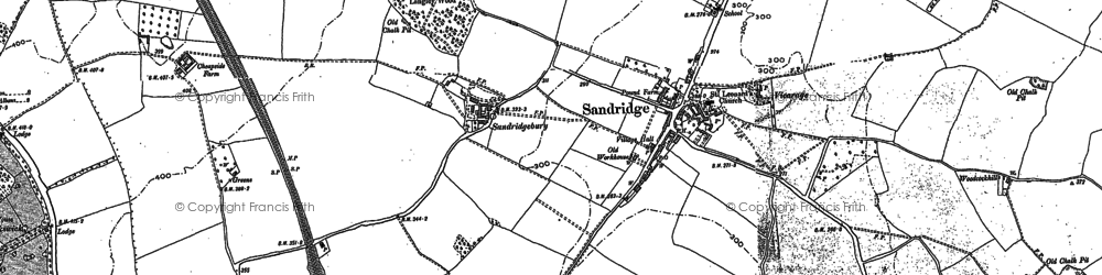 Old map of Sandridgebury in 1896