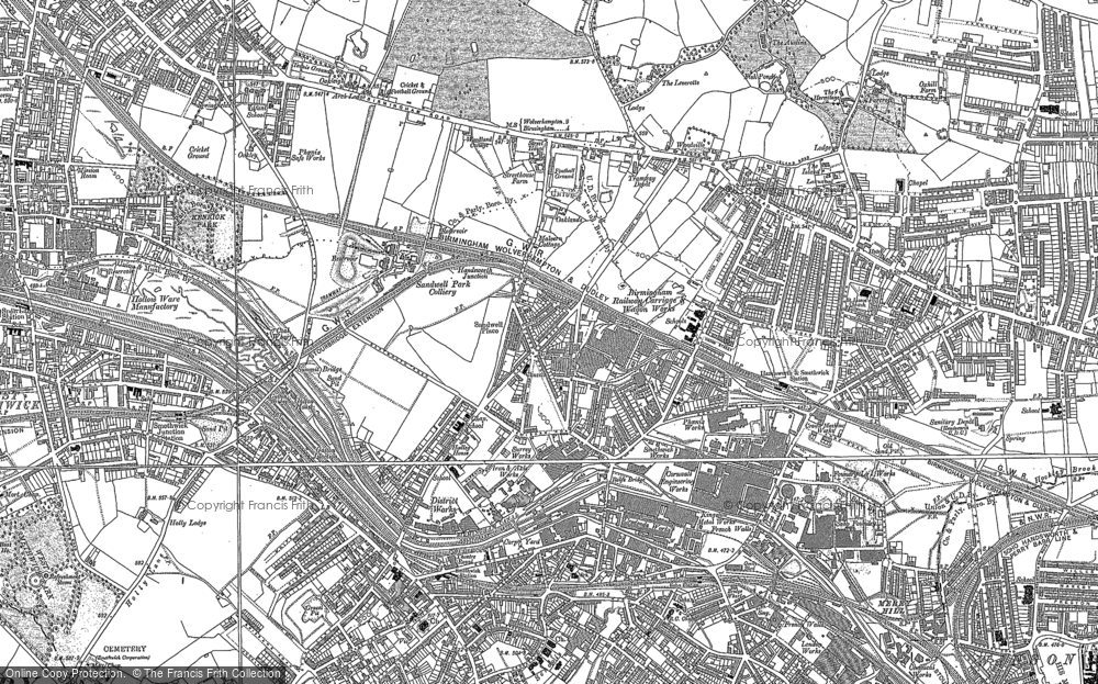 Old Map of Sandwell, 1902 - 1903 in 1902