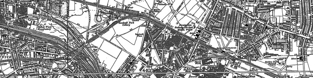Old map of Sandwell in 1902