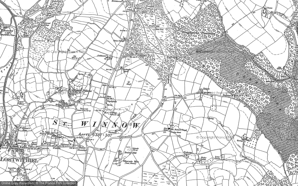 Old Map of Sandylake, 1881 in 1881