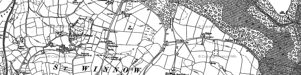 Old map of Sandylake in 1881