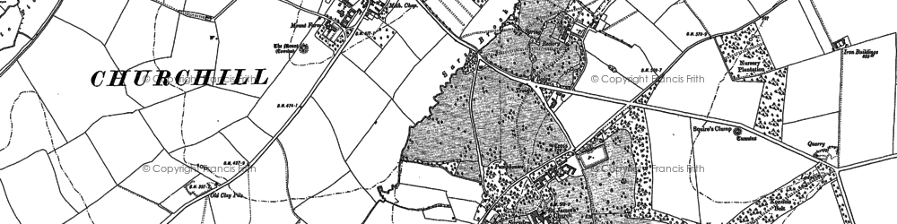 Old map of Sarsden in 1898