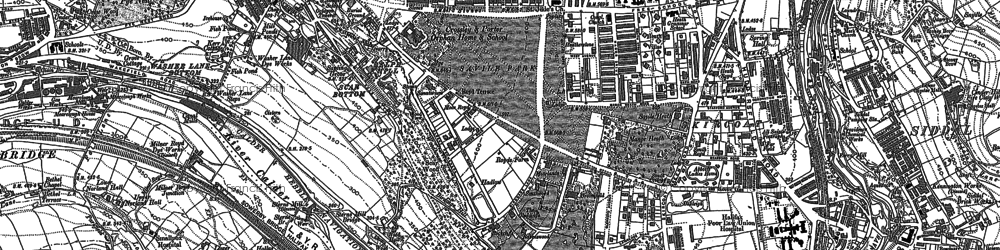 Old map of Savile Park in 1892