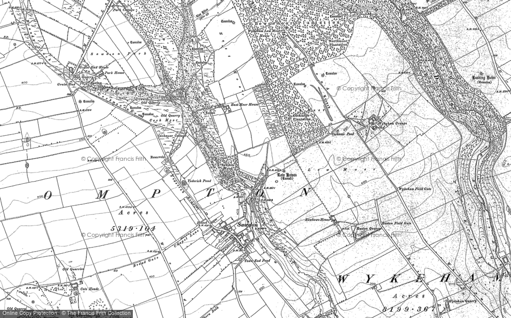 Old Map of Historic Map covering Basin Howe in 1889