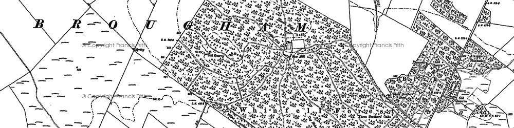 Old map of Whinfell Ho in 1897