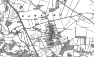 Old Map of Sawston, 1885