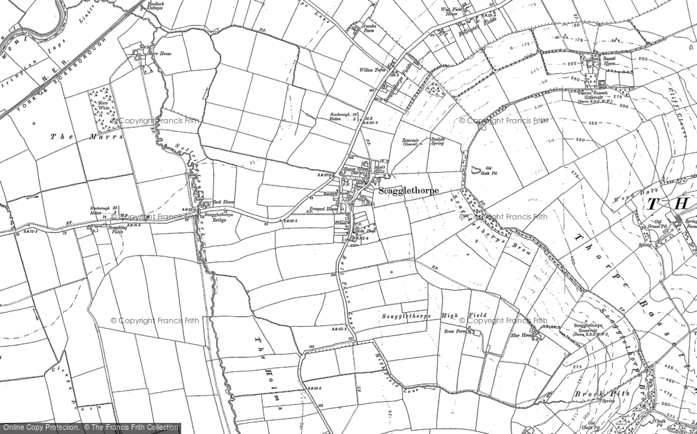 Old Map of Historic Map covering Brambling Fields in 1889