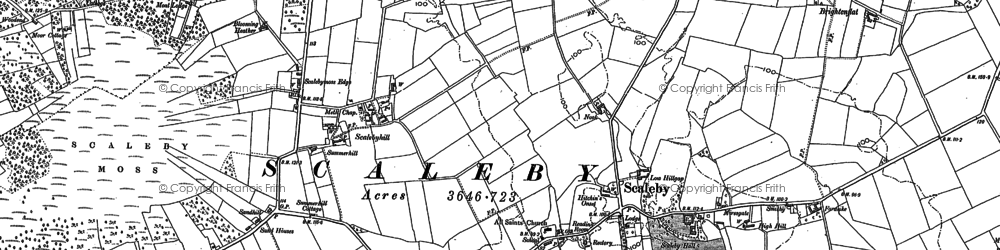 Old map of Scalebyhill in 1899