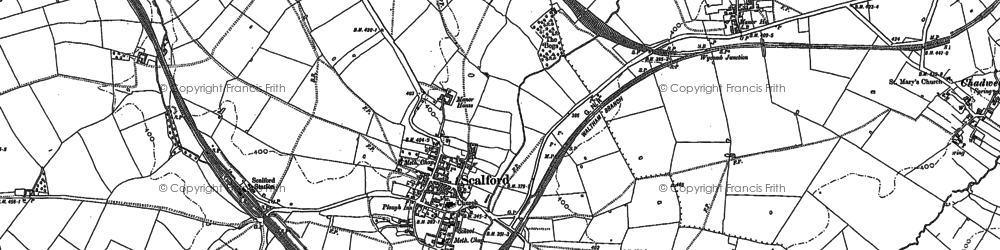 Old map of Scalford in 1884
