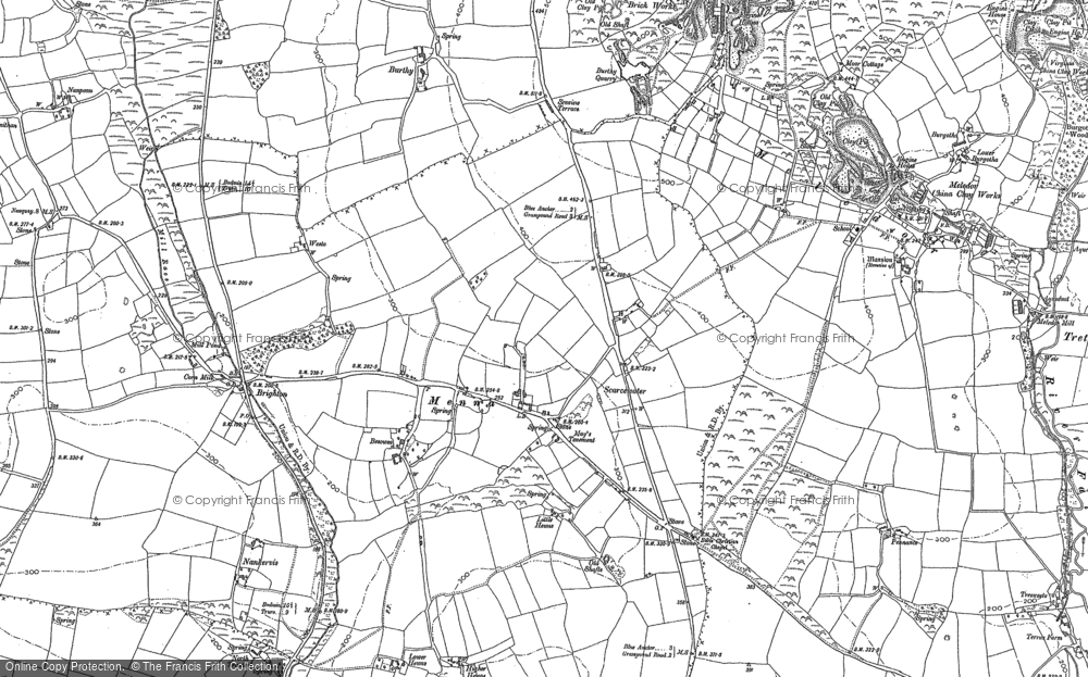 Old Map of Scarcewater, 1879 in 1879