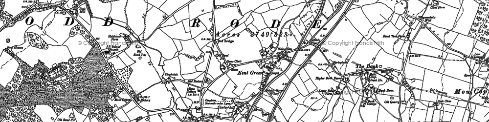 Old map of Hall Green in 1897