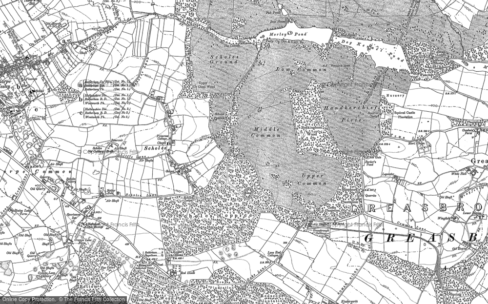 Old Map of Scholes, 1890 - 1891 in 1890