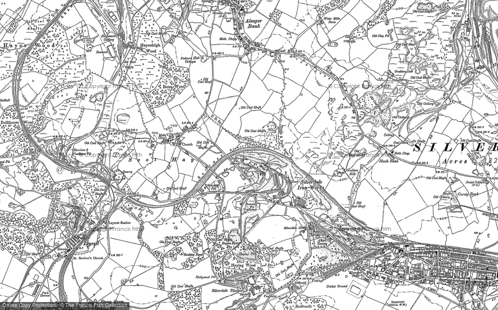 Old Map of Scot Hay, 1878 - 1898 in 1878