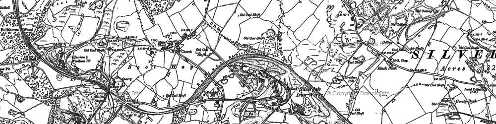 Old map of Scot Hay in 1878