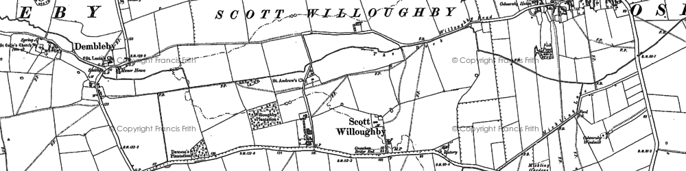 Old map of Scott Willoughby in 1887