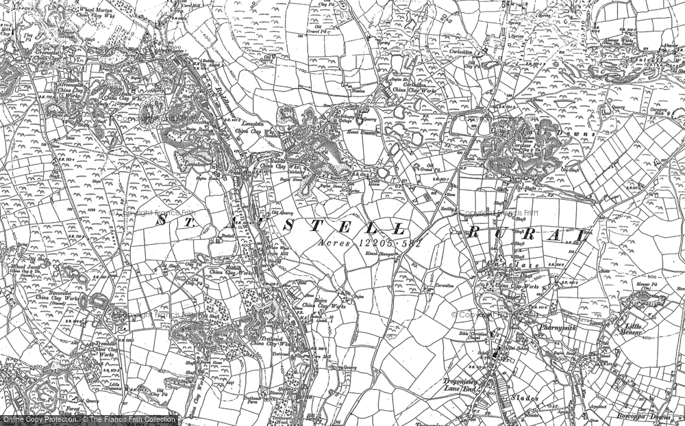 Old Map of Scredda, 1881 - 1906 in 1881