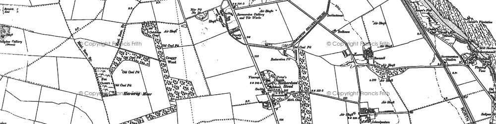 Old map of Tweedmouthmoor in 1897