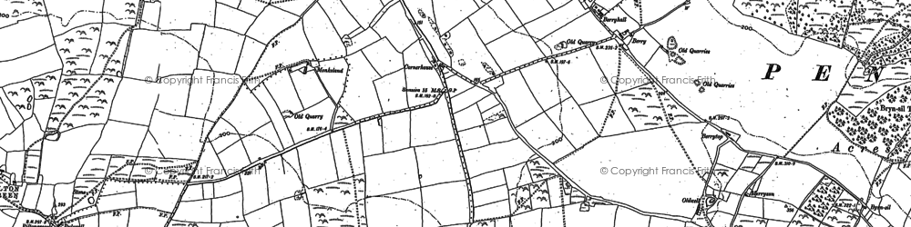 Old map of Berry in 1896