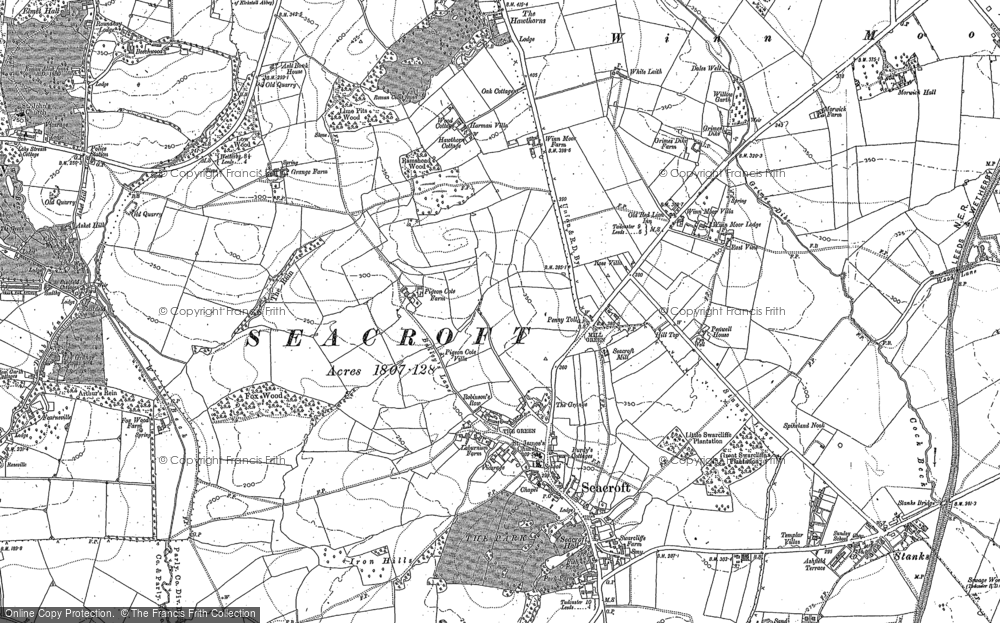 Old Map of Historic Map covering Gipton in 1891