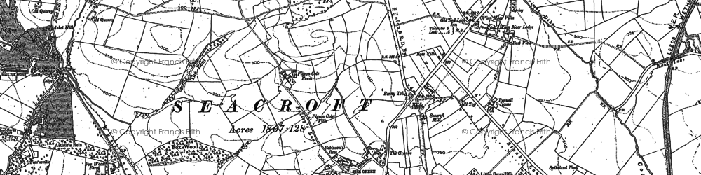 Old map of Brooklands in 1891