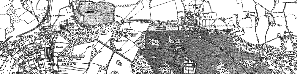 Old map of Seal in 1895