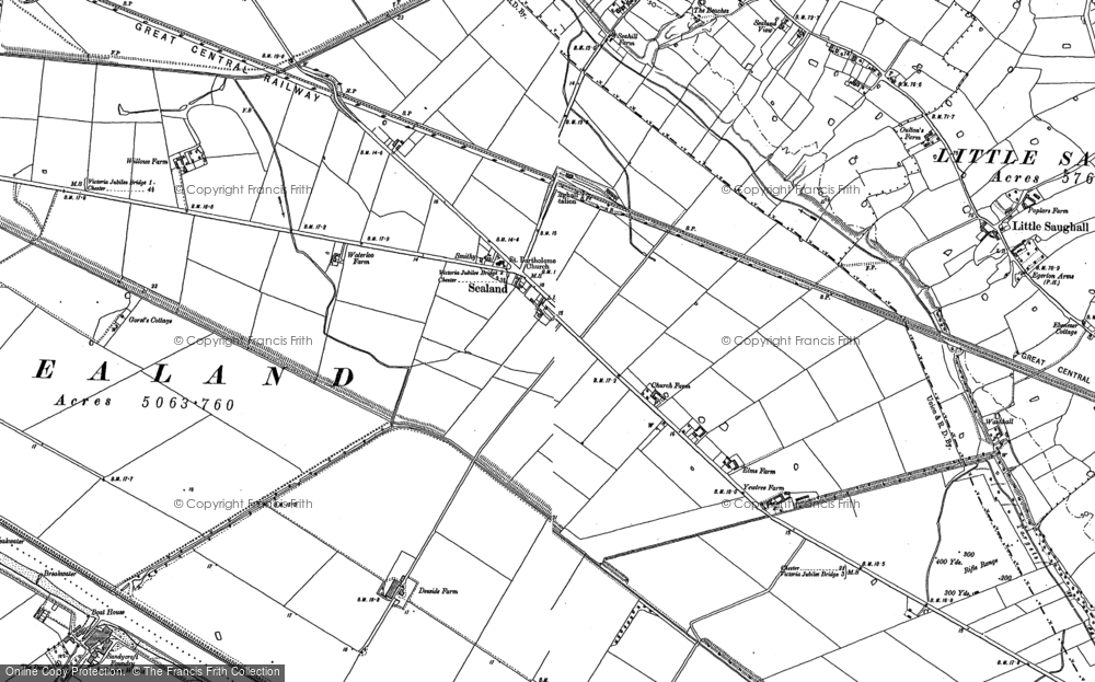 Old Map of Sealand, 1898 - 1909 in 1898