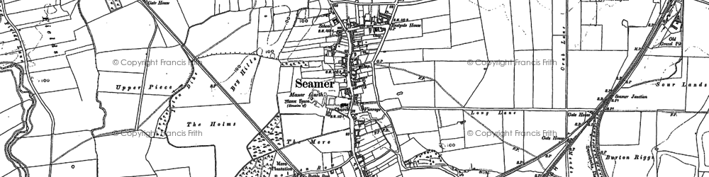 Old map of Seamer in 1889