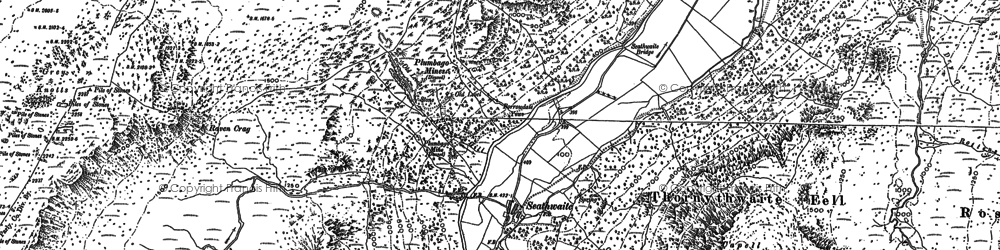 Old map of Seathwaite in 1897