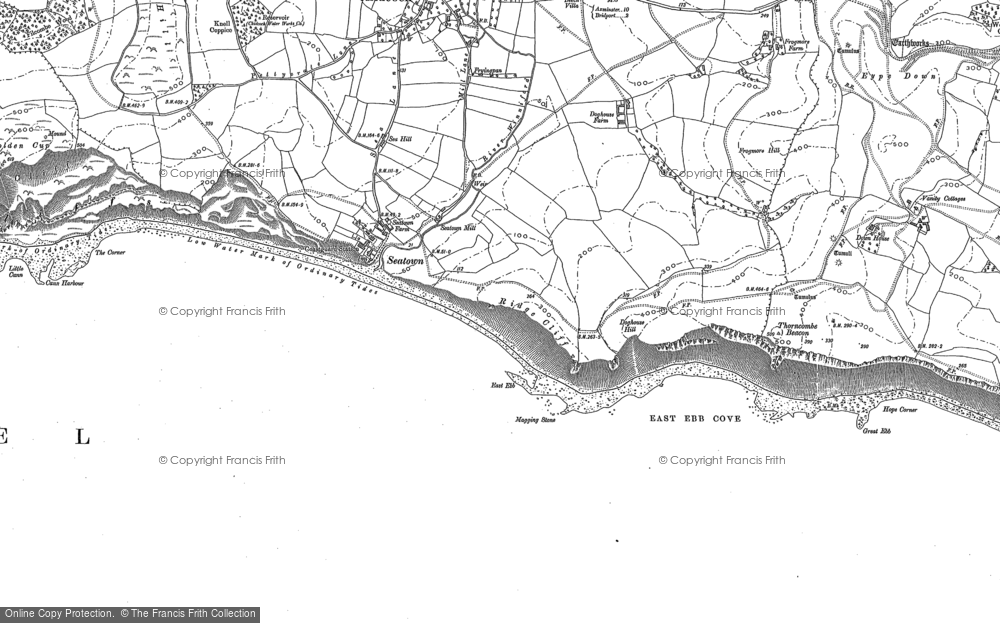 Old Map of Historic Map covering East Ebb in 1901