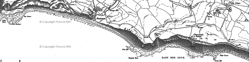Old map of East Ebb in 1901