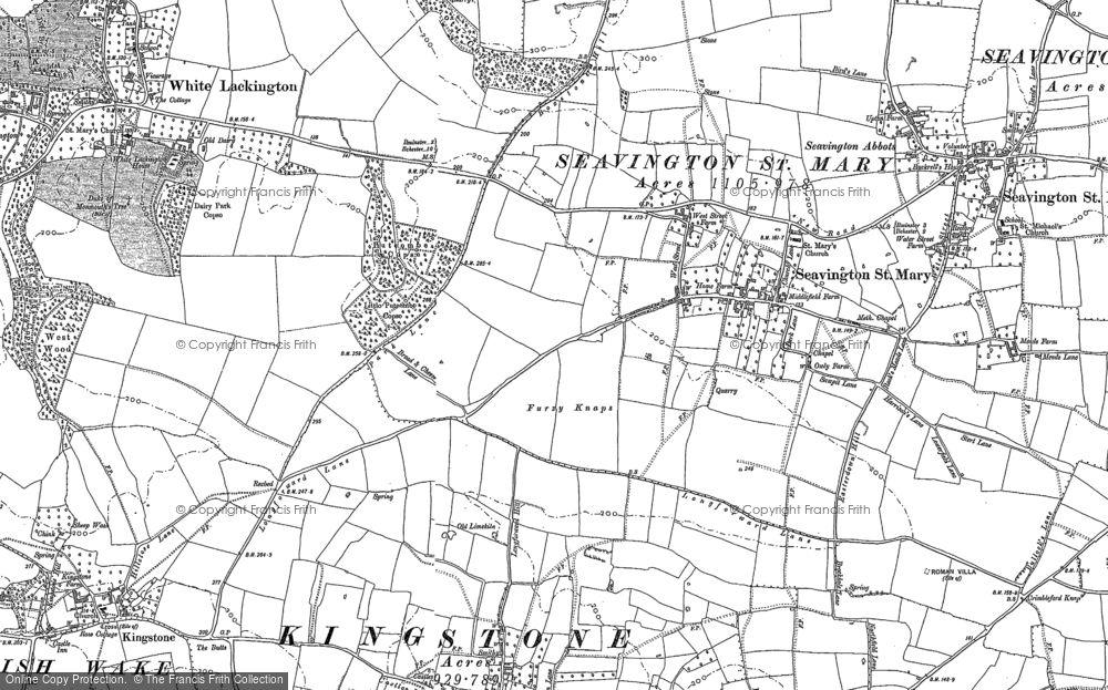 Old Map of Seavington St Mary, 1886 in 1886