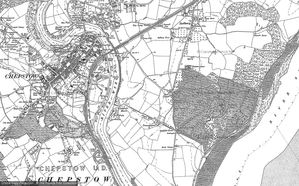 Old Map of Sedbury, 1900 - 1920 in 1900