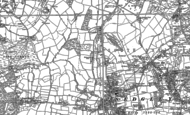 Old Map of Sedgley, 1884 - 1885