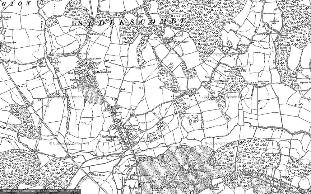 Old Map of Sedlescombe, 1897 - 1908 in 1897
