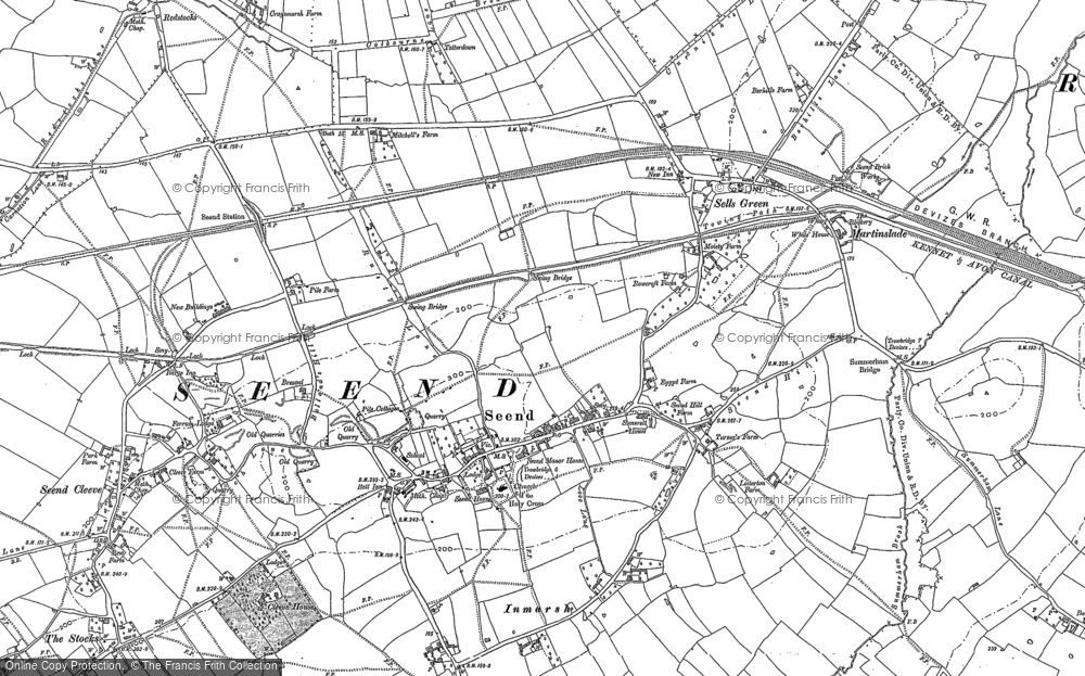Old Map of Seend, 1899 in 1899
