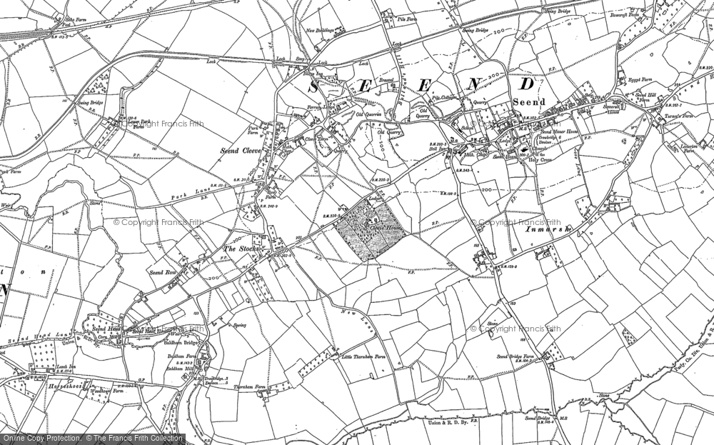 Old Map of Seend Cleeve, 1899 in 1899