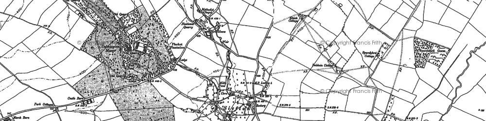 Old map of Seifton in 1883