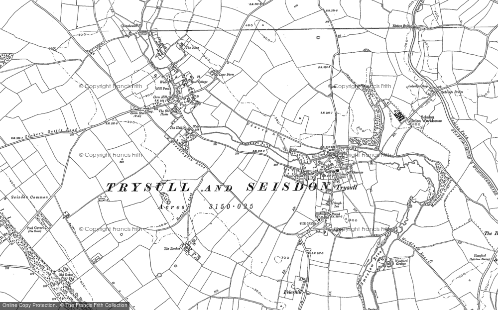Old Map of Seisdon, 1900 in 1900