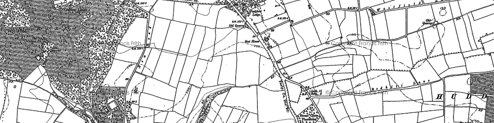 Old map of Peckfield Lodge in 1890